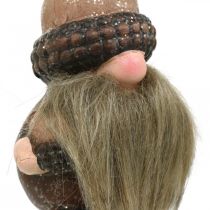 Imp keramische kegels en eikels decoratiestok 8/8,5cm 4st