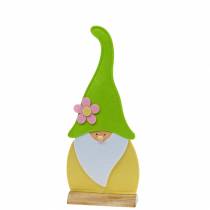 Kabouter staand vilt groen, raamdecoratie 22cm x 6cm H51cm