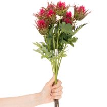 Artikel Kunstmatige rode disteltak voor decoratie, 67 cm, 3 stuks