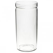 Bloemenvaas, glazen cilinder, glazen vaas rond Ø10cm H21.5cm