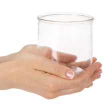 Artikel Glazen cilindervaas, transparant, veelzijdig, 10 cm, 3 stuks