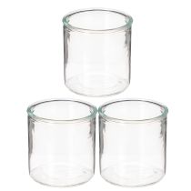 Artikel Glazen cilindervaas, transparant, veelzijdig, 10 cm, 3 stuks