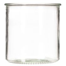 Artikel Glazen theelichthouder, rond, helder glas, veelzijdig, 12 cm, 2 stuks