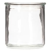 Artikel Ronde glazen theelichthouder, helder glas, 8 cm, 3 stuks