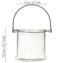 Artikel Glazen hanglantaarn Ø12cm H12,5cm 2 stuks