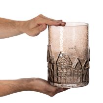 Artikel Glazen theelichthouders voor tafeldecoratie, 23 cm