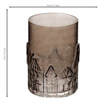 Artikel Glazen theelichthouders voor tafeldecoratie, 23 cm