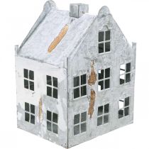 Artikel Vuurtoren theelichthouder metalen theelichthuis H26cm
