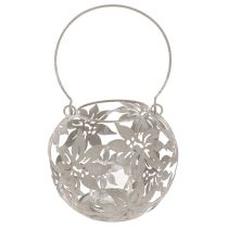 Artikel Metalen hanglantaarn voor windlichtdecoratie, grijs, Ø14cm H13cm
