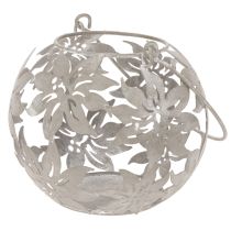 Artikel Metalen hanglantaarn voor windlichtdecoratie, grijs, Ø14cm H13cm