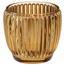 Artikel Lantaarn Oranje Kandelaar Glas Retro Ø7cm H7cm 6 st