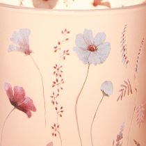 Artikel Decoratieve glazen lantaarn met bloemenmotief voor stijlvolle woonaccessoires, 12,5 cm, 2 stuks
