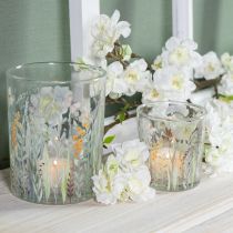 Artikel Decoratieve glazen lantaarn met vlinderweidemotief voor stijlvolle woonaccessoires, 18 cm, 2 stuks