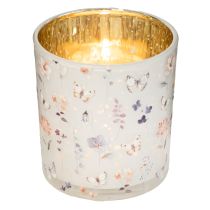Artikel Decoratieve glazen lantaarn met vlinderdesign voor stijlvolle woonaccessoires, 8 cm, 4 stuks
