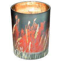 Artikel Elegante decoratieve lantaarn met grasmotief voor een gezellige sfeer in huis, 12,5 cm, 2 stuks.