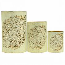 Artikel Herfst lantaarn metaal decoratie H20,5/15,5/10,5cm set van 3