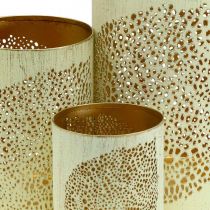 Artikel Herfst lantaarn metaal decoratie H20,5/15,5/10,5cm set van 3