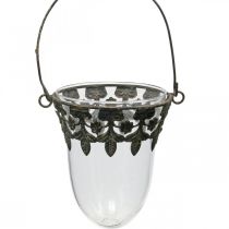 Artikel Lantaarn glas om decoratie op te hangen 24/28/30cm set van 3