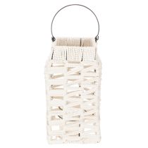 Artikel Hangende lantaarn, zomerdecoratie, macramé H35,5cm B19cm