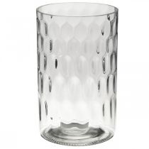 Bloemenvaas, glazen vaas, kaarsglas, glazen lantaarn Ø11.5cm H18.5cm