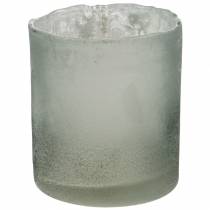 Artikel Glazen lantaarn grijs mat Ø8.5cm H9.5cm