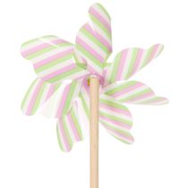 Artikel Tuinpaal in de vorm van een windmolen, aantrekkelijke decoratie voor terras, tuin en balkon, 47 cm, 3 stuks