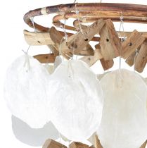Artikel Windgong Capiz schelp decoratie Ø30cm H80cm