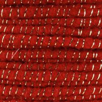 Artikel Woldraad met draadviltkoord mica rood Ø5mm 33m