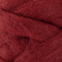 Artikel Wollen koord, decoratieve wol, donkerrood, 10 meter wollen lint voor bloemschikken en knutselen