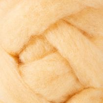 Artikel Wollen koord, wollen lint, crèmekleurig oranje, 10 meter wol voor kransen en bloemstukken