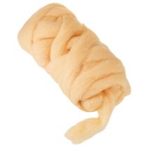 Artikel Wollen koord, wollen lint, crèmekleurig oranje, 10 meter wol voor kransen en bloemstukken