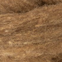 Artikel Wollen koord, decoratieve wol, bruin, 2 m. Wollen koord, viltwol voor knutselwerk en bloemschikken.