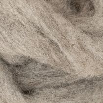 Artikel Decoratief wollen koord, grijs-natuurlijk, viltwol, 2 meter, voor knutselwerk en bloemschikken.