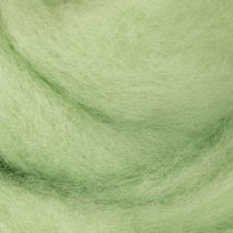 Artikel Knutselwol, decoratieve wol, wollen koord voor diverse creatieve ideeën en handwerkprojecten, 2 meter lichtgroen