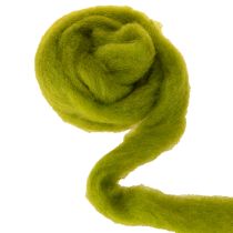 Artikel Wollen lont Zachte viltwol voor decoratieve ontwerpen en seizoensarrangementen 2m Groen