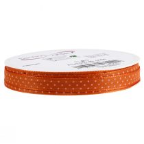 Artikel Cadeaulint gestippeld decoratief lint oranje 10mm 25m