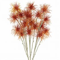 Artikel Xanthium kunstbloem herfstdecoratie oranje 6 bloemen 80cm 3st