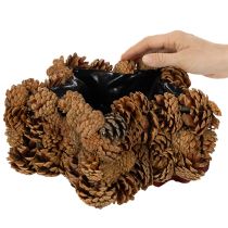 Artikel Bloempot in de vorm van een dennenappel, stervormig, 30 cm