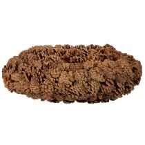 Artikel Ronde bloempot van dennenappels, 38 cm; ronde bloempot van dennenappels, naturel bruin, 38 cm x 14 cm