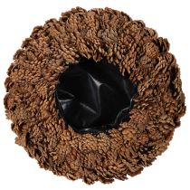 Artikel Ronde bloempot van dennenappels, 38 cm; ronde bloempot van dennenappels, naturel bruin, 38 cm x 14 cm