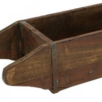 Vintage houten bakbak steenvorm hout 42×14.5cm