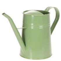 Artikel Vintage metalen gieter voor binnen, mintgroen, 1,7 liter; decoratieve vaas, retro design, H23cm