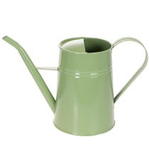 Artikel Vintage metalen gieter voor binnen, mintgroen, 1,7 liter; decoratieve vaas, retro design, H23cm