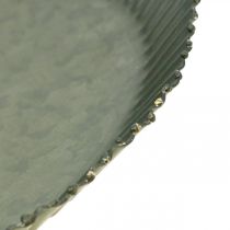 Artikel Sierbord zink bord metalen bord antraciet goud Ø20.5cm