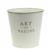 Artikel Bloempot Zink Art of Nature Crème Ø17.5cm H15cm