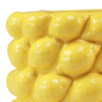 Artikel Citroenvaas keramiek plantenbak citroengeel Ø17cm H15cm