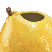 Artikel Citroenvaas keramische vaas citroengeel Mediterraan H19cm