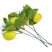 Artikel Decoratietak citroen en bloemen kunsttak zomerdecoratie 26cm 4st