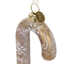 Artikel Kerstornament van glas in de vorm van een zuurstok, nostalgische kerstboomversiering, 22 cm