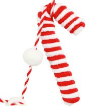 Artikel Snoepriet decoratieslinger Kerst rood wit L120cm